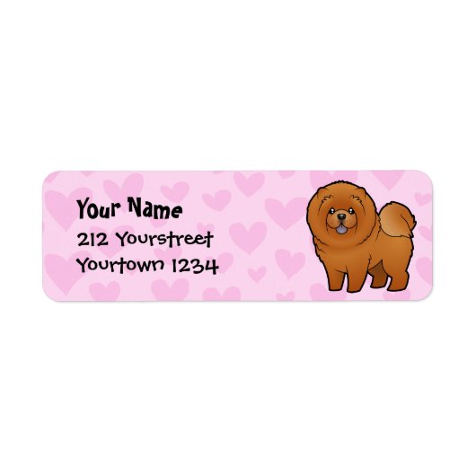 Chow Chow Love Etiket (Voorkant)