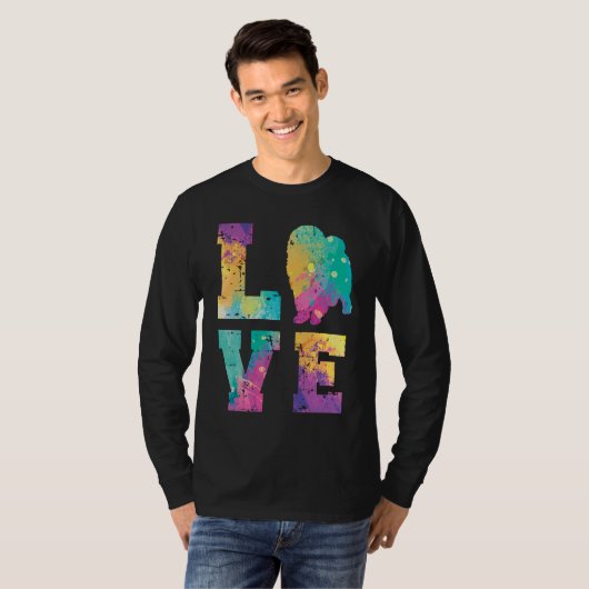 Chow Chow Love T-shirt (Voorkant volledig)