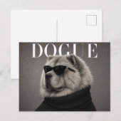 Chow Chow Luxe Mode Redactioneel Briefkaart (Voorkant / Achterkant)