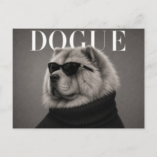 Chow Chow Luxe Mode Redactioneel Briefkaart