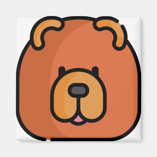 Chow Chow Magneet (Voorkant)