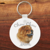 Chow Chow Mam Sleutelhanger (Achterkant)