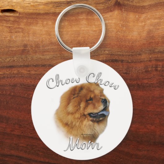 Chow Chow Mam Sleutelhanger (Achterkant)