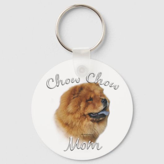 Chow Chow Mam Sleutelhanger (Achterkant)