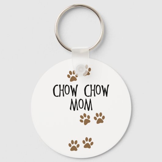 Chow Chow mama Sleutelhanger (Voorkant)
