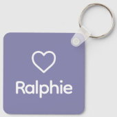 Chow Chow Memorial Custom Hondennaam Rainbow Bridg Sleutelhanger (Achterkant)