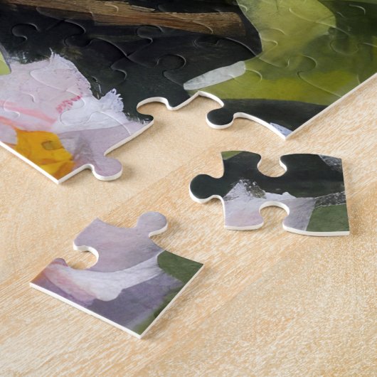 Chow Chow met Paaseieren Vakantie Legpuzzel (Zijkant)