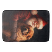 Chow Chow met Sinterklaas Feestelijke Kerstmis Badmat (Voorkant)