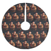 Chow Chow met Sinterklaas Feestelijke Kerstmis Kerstboom Rok (Voorkant)