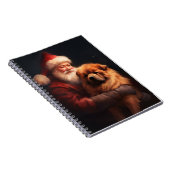 Chow Chow met Sinterklaas Feestelijke Kerstmis Notitieboek (Rechterzijde)