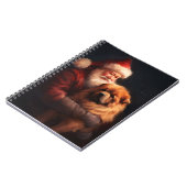 Chow Chow met Sinterklaas Feestelijke Kerstmis Notitieboek (Linkerzijde)