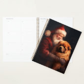 Chow Chow met Sinterklaas Feestelijke Kerstmis Planner (Display)