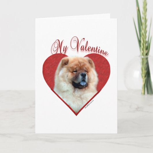 Chow-chow Mijn Valentijn Feestdagen Kaart (Voorkant)