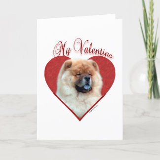 Chow-chow Mijn Valentijn Feestdagen Kaart