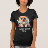 Chow Chow Moeder Hond Zonnebril T-shirt (Voorkant)
