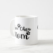 Chow Chow Moeder Pawprints Grafisch ontwerp Koffiemok (Voorkant links)