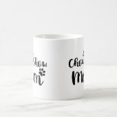 Chow Chow Moeder Pawprints Grafisch ontwerp Koffiemok (Center)
