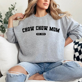 CHOW CHOW MOM Dog Mum Custom Geboortejaar Trui