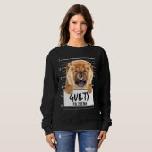 Chow Chow Mugshot Guilty Dog Trui (Voorkant volledig)