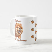 Chow Chow - Naam hond toevoegen, Tekst wijzigen Koffiemok (Voorkant links)