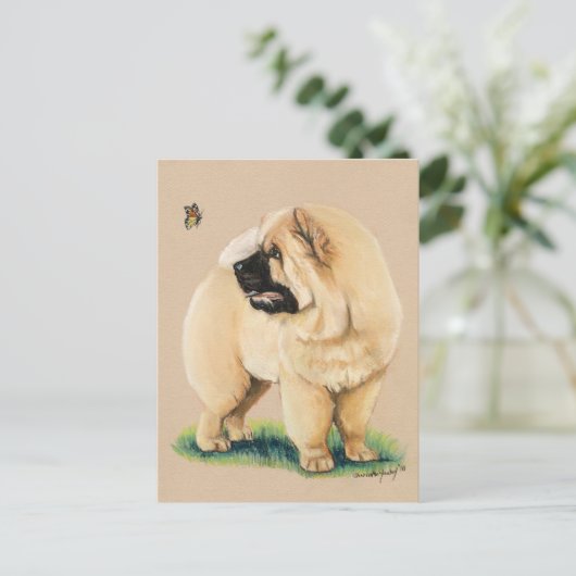 Chow Chow Original Dog Art Briefkaart (Staand voorkant)