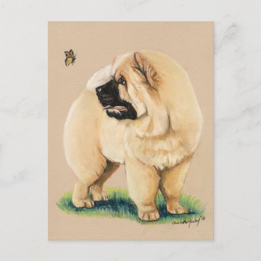 Chow Chow Original Dog Art Briefkaart (Voorkant)