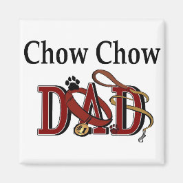 Chow Chow papa cadeaus Magneet