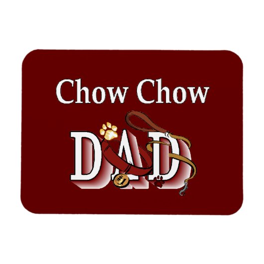 Chow Chow papa Magneet (Horizontaal)