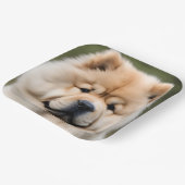 Chow Chow Papieren Bordje (Gebogen)