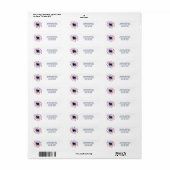 Chow Chow Patriottisch Rood Wit Blauw Retouradres Etiket (Full Sheet)