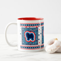 Chow Chow Patriottisch Rood Wit En Blauw 4 Juli
