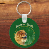 Chow Chow Peace Sleutelhanger (Voorkant)