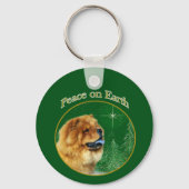 Chow Chow Peace Sleutelhanger (Achterkant)