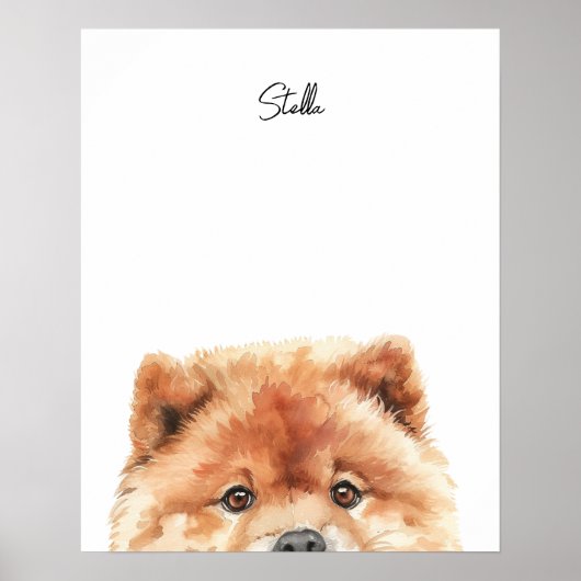 Chow Chow Persoonlijke Print (Voorkant)