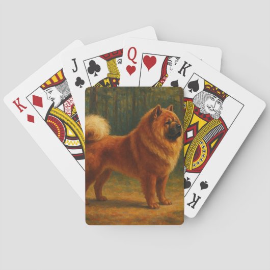 Chow Chow Pokerkaarten (Achterkant)