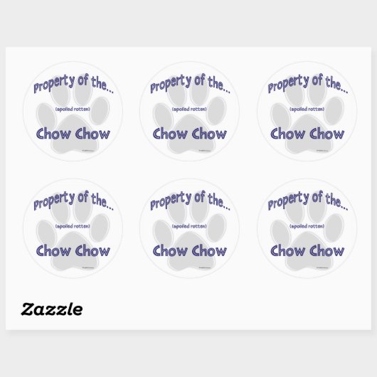 Chow Chow Property Sticker (Vel)