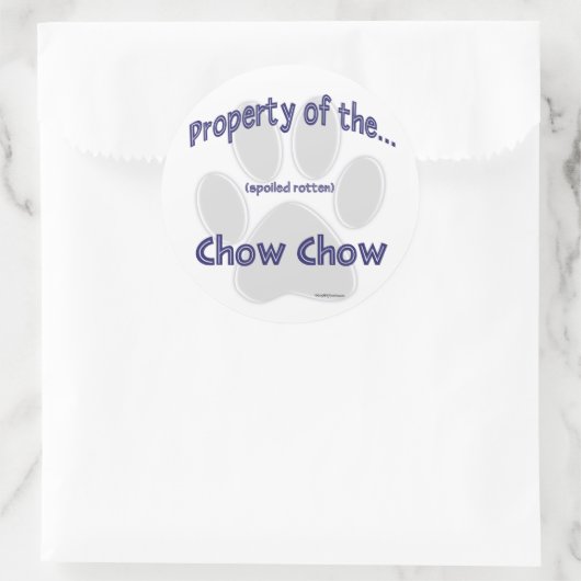 Chow Chow Property Sticker (Tas)