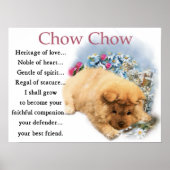Chow Chow Puppy Art Print (Voorkant)