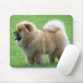 Chow Chow Puppy Dog Green Grass Mousepad Muismat (Met muis)