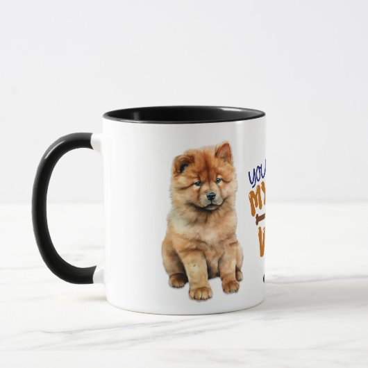 Chow Chow Puppy Dog Jij maakt Mijn Staart Wag Mok (Links)