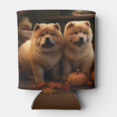 Chow Chow Puppy Herfst Delight Pompoen Blikjeskoeler (Achterkant)