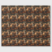 Chow Chow Puppy Herfst Delight Pompoen Cadeaupapier (Vlak)