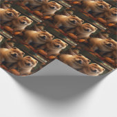 Chow Chow Puppy Herfst Delight Pompoen Cadeaupapier (Hoek)
