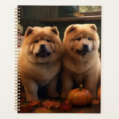 Chow Chow Puppy Herfst Delight Pompoen Planner (Voorkant)