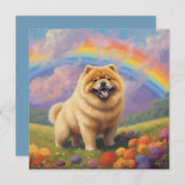 Chow Chow Rainbow Bridge Memorial aangepaste honde (Voorkant / Achterkant)