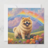 Chow Chow Rainbow Bridge Memorial aangepaste honde (Voorkant)
