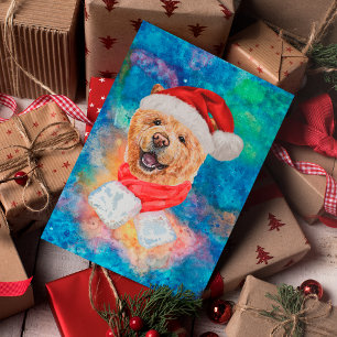 Chow Chow Ras Hond Kerstmis Feestdagenkaart