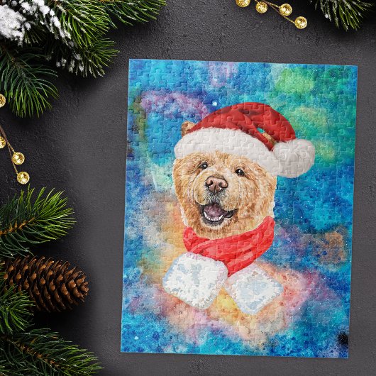 Chow Chow Ras Hond Kerstmis Legpuzzel