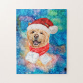 Chow Chow Ras Hond Kerstmis Legpuzzel (Verticaal)