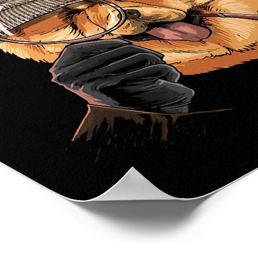 Chow Chow rechercheur Chow Chow Hondenliefhebber 1 Poster (Hoek)